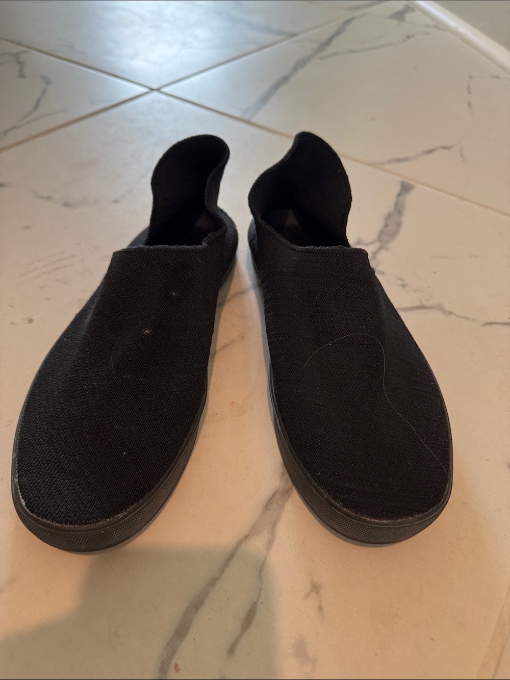 Zara Black-stretch fabric Slip-On Loafers for Men 41
